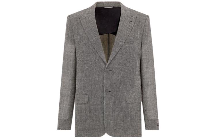 DIOR By Erl Houndstooth Single-Breasted Suit Jacket Grey  Blazer. 313C240A5690-C980 圖 2