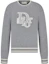 Buy DIOR by ERL SS23 Grey Knit Pullover Crewneck Sweater with Logo Print 313M660AT516-C880