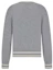 Lookbook DIOR by ERL SS23 Grey Knit Pullover Crewneck Sweater with Logo Print 313M660AT516-C880