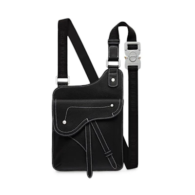 Dior Calfskin Messenger Bag Black