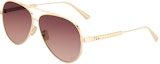 Buy DIOR Gafas de Sol Aviador Metálicas Unisex Doradas Logo Cannage DiorCannage A1U-B0F2