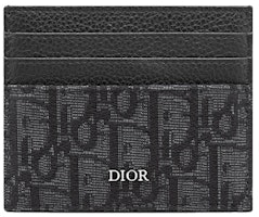 Dior Card Holder (6 Card Slot) Oblique Jacquard Black Dior Card Holder (6 Card Slot) Oblique Jacquard Black