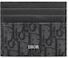 Buy Dior Card Holder (6 Card Slot) Oblique Jacquard Black