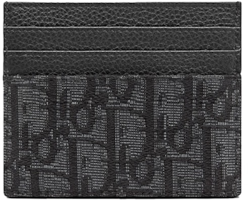 Dior Card Holder (6 Card Slot) Oblique Jacquard Black Order Dior Card Holder (6 Card Slot) Oblique Jacquard Black