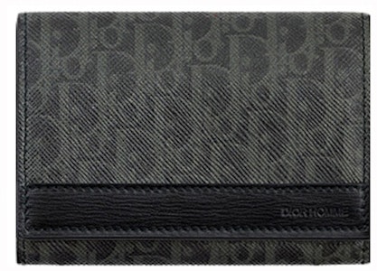 ディオールカードホルダーオブリークブラック/グレー Buy ディオールカードホルダーオブリークブラック/グレー
