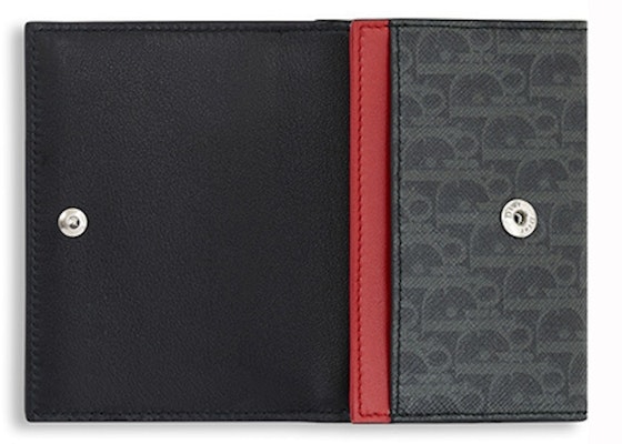 Dior Card Holder Oblique Black/Grey Order Dior Card Holder Oblique Black/Grey