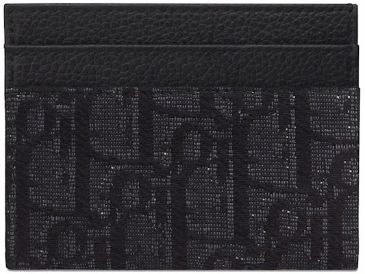 Dior Card Holder Oblique Jacquard Black Order Dior Card Holder Oblique Jacquard Black