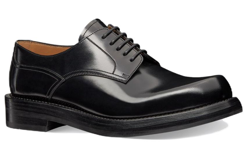 Shop Dior Carlo Derby 'Hitam' 3DE343ZRK-H969