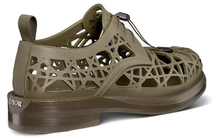 Shop Dior Carlo Derby 'Khaki' Kasut Lelaki 3DE352ZUL_H167