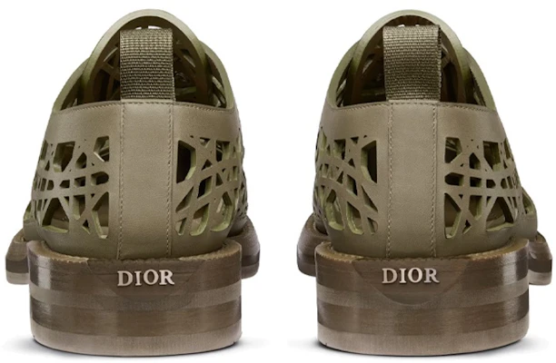 Dior Carlo Derby 'Khaki' Kasut Lelaki 3DE352ZUL_H167 Details for Dior Carlo Derby 'Khaki' Kasut Lelaki 3DE352ZUL_H167
