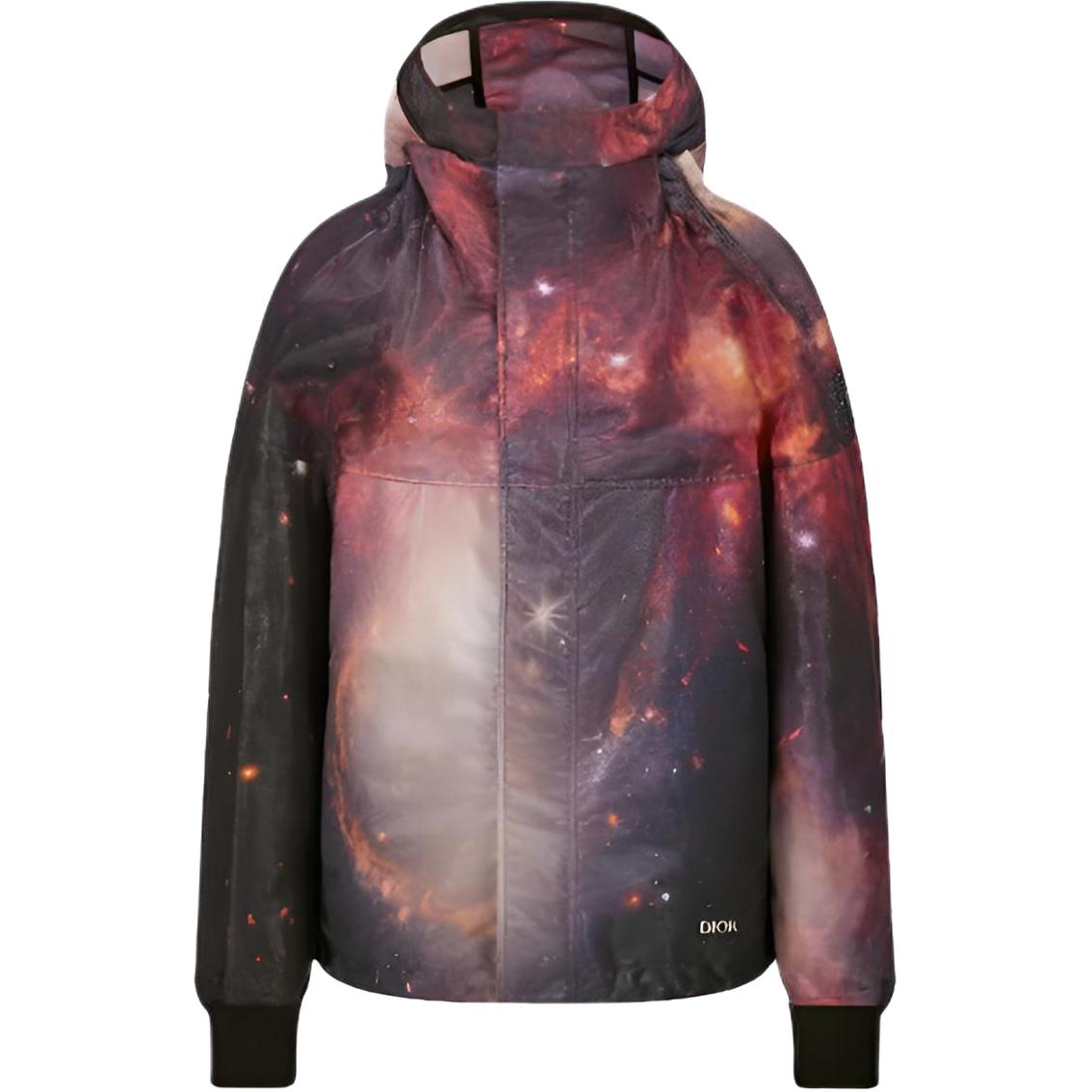 DIOR Casual Monogram Print Colorblock Hooded Jacket for Men 393C401B5924-C980