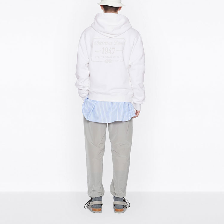 DIOR CD 1947 Limited Edition SS22  Oversized Letter Hoodie - White. 243J691B0531-C081 圖 5