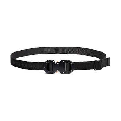 Dior CD Buckle Belt Nylon 25MM Matte Black