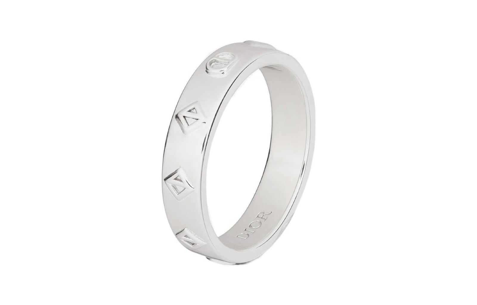 Lookbook Cincin Perak Lelaki DIOR CD Diamond - Perak. R1227HOMST-D990