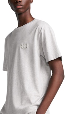 ディオール CD アイコン 刺繍 コットン クルーネック ルーズフィット Tシャツ グレー SS24 943J605A0554-C881 Shop ディオール CD アイコン 刺繍 コットン クルーネック ルーズフィット Tシャツ グレー SS24 943J605A0554-C881