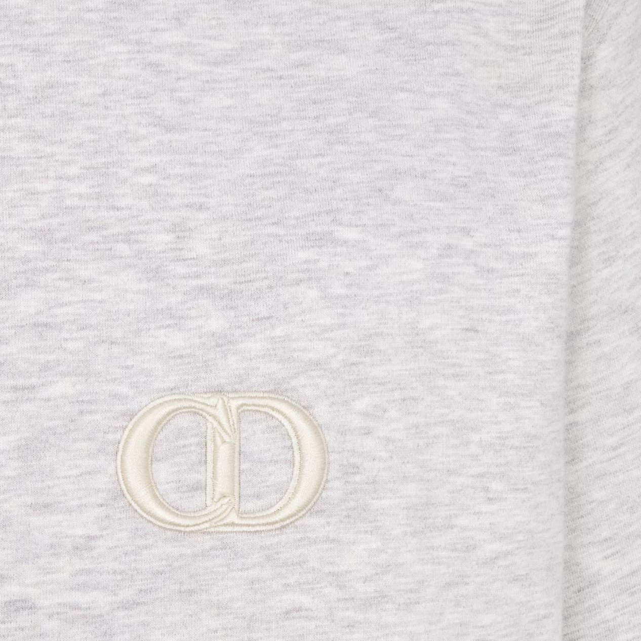 Sizing ディオール CD アイコン 刺繍 コットン クルーネック ルーズフィット Tシャツ グレー SS24 943J605A0554-C881