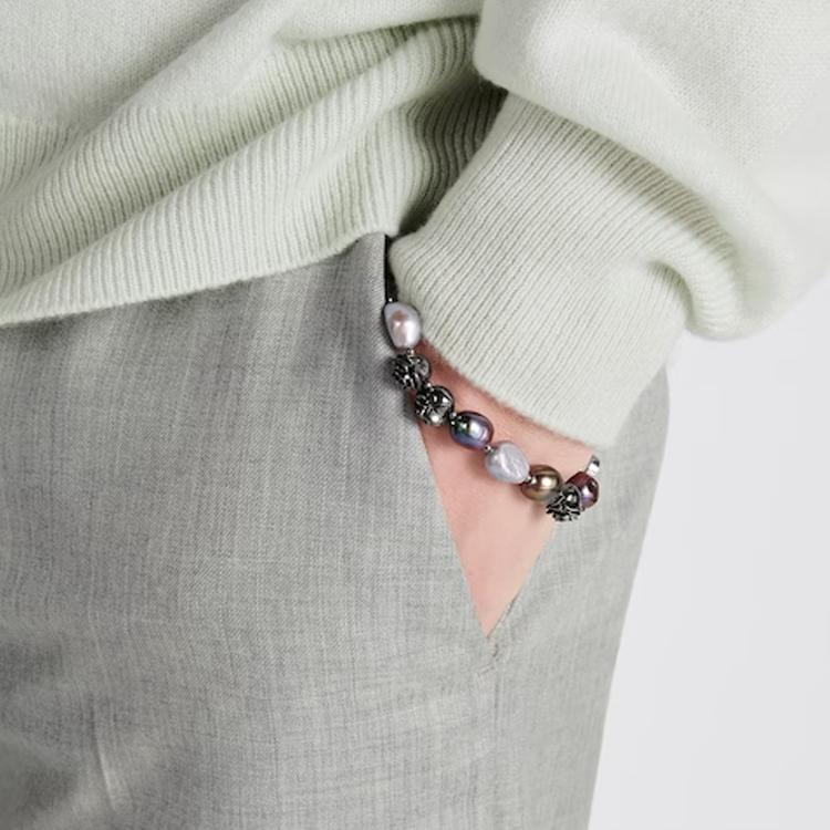 DIOR CD Icon Hollow Logo  Silver Metal Bracelet. B1970HOMGM-D950 圖 3