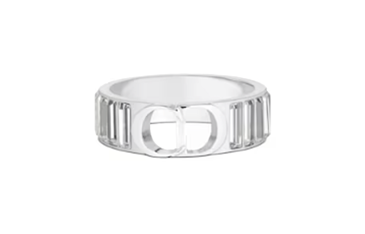 Order DIOR Cincin Logo CD Icon Brass Perak Lelaki R1556HOMMT-D001