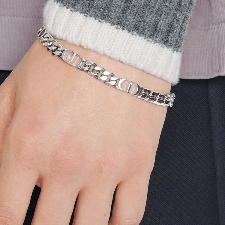 Dior CD Icon Silver-Tone Brass Chain Bracelet for Men. B1446HOMMT-D000 圖 5
