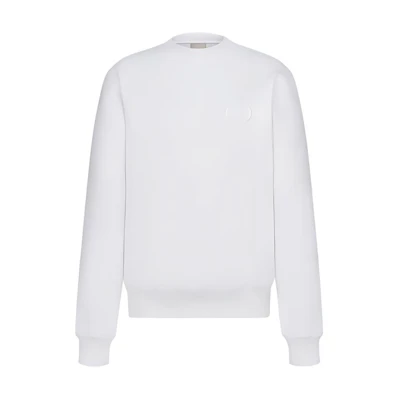 DIOR CD Logo Embroidered Crewneck Sweatshirt White () 113J699A0531-C080