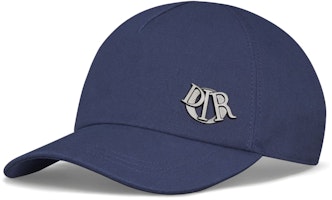 DIOR CD Logo Snap Cotton Baseball Cap Navy Blue - Men 483C901B4511_C580 DIOR CD Logo Snap Cotton Baseball Cap Navy Blue - Men 483C901B4511_C580