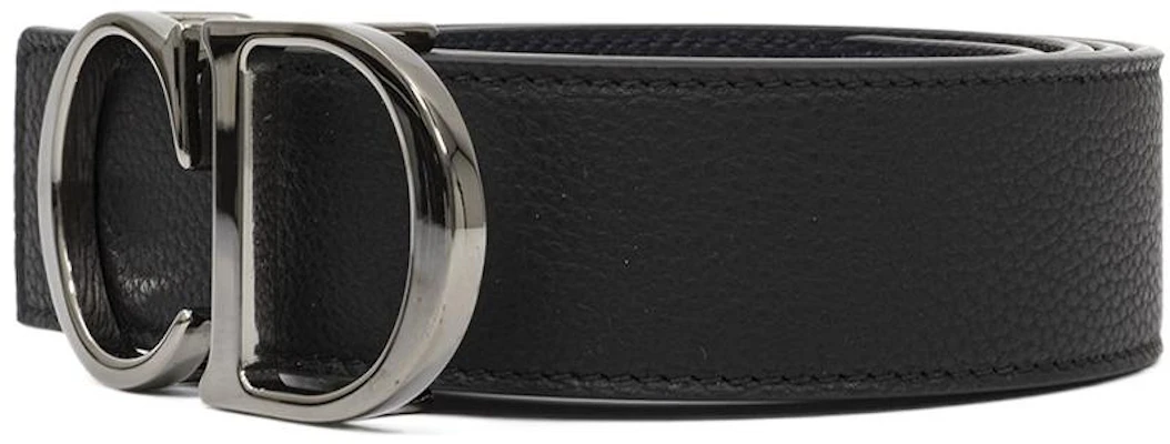 DIOR CD Tali Pinggang Kulit Hitam Lelaki Gesper Perak. 4353RUTAMH16Q Shop DIOR CD Tali Pinggang Kulit Hitam Lelaki Gesper Perak. 4353RUTAMH16Q