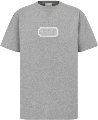 DIOR Christian Couture Relaxed-Fit Grey T-Shirt Casual Short Sleeve Tee. 343J696C0554-C880 Order DIOR Christian Couture Relaxed-Fit Grey T-Shirt Casual Short Sleeve Tee. 343J696C0554-C880