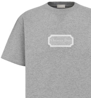 DIOR Christian Couture 灰色寬鬆版型短袖T恤 休閒上衣。 343J696C0554-C880 Sizing DIOR Christian Couture 灰色寬鬆版型短袖T恤 休閒上衣。 343J696C0554-C880