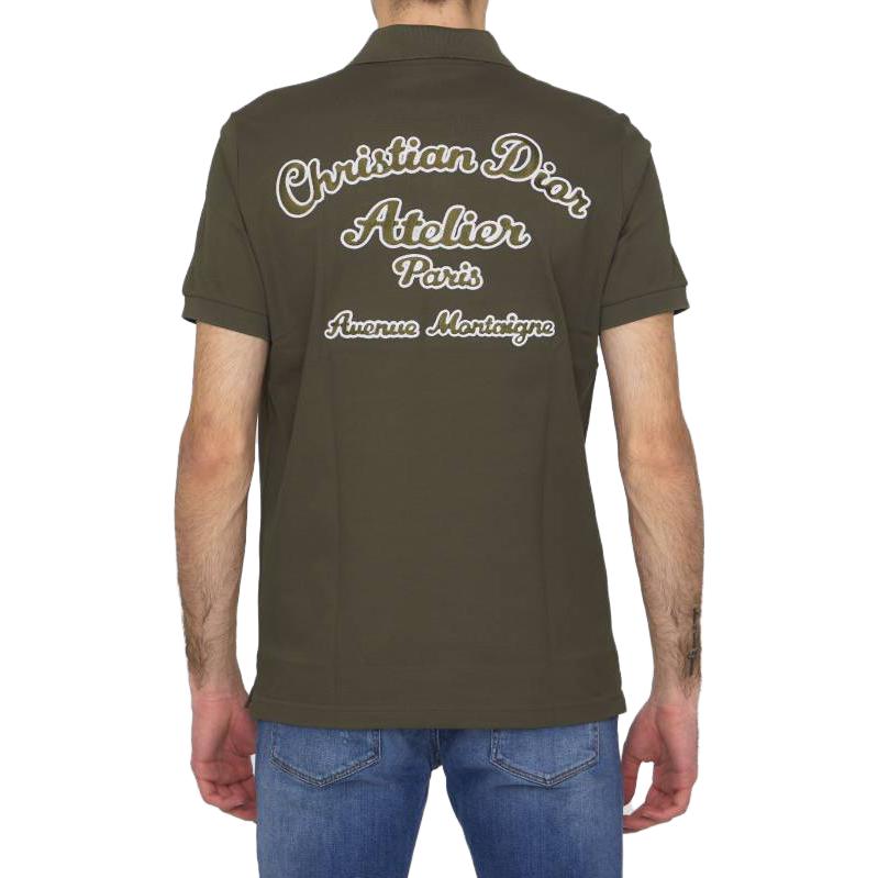 Purchase 디올 크리스챤 디올 아뜰리에 자수 포로 셔츠 그린 반팔. 293J832A0448-C680