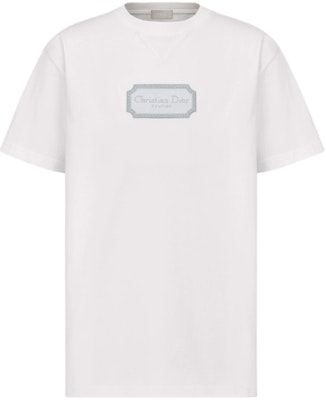 DIOR Christian Dior Couture Logo Cotton Crewneck Short Sleeve T-Shirt White Mens. 343J696C0554-C088 Order DIOR Christian Dior Couture Logo Cotton Crewneck Short Sleeve T-Shirt White Mens. 343J696C0554-C088