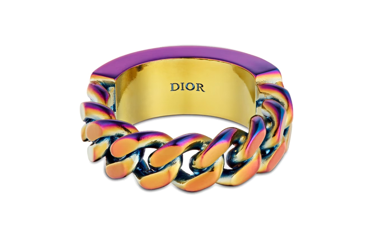 Lookbook Cincin Rantai Logam DIOR Christian Dior Pria. R1475HOMMT-D395
