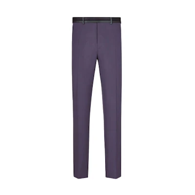 DIOR Christian Dior SS21 Wool Logo Pants Mens Purple 033C114C4739-C485