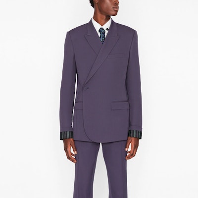 DIOR Christian Dior SS21 Wool Logo Pants Mens Purple 033C114C4739-C485 Shop DIOR Christian Dior SS21 Wool Logo Pants Mens Purple 033C114C4739-C485