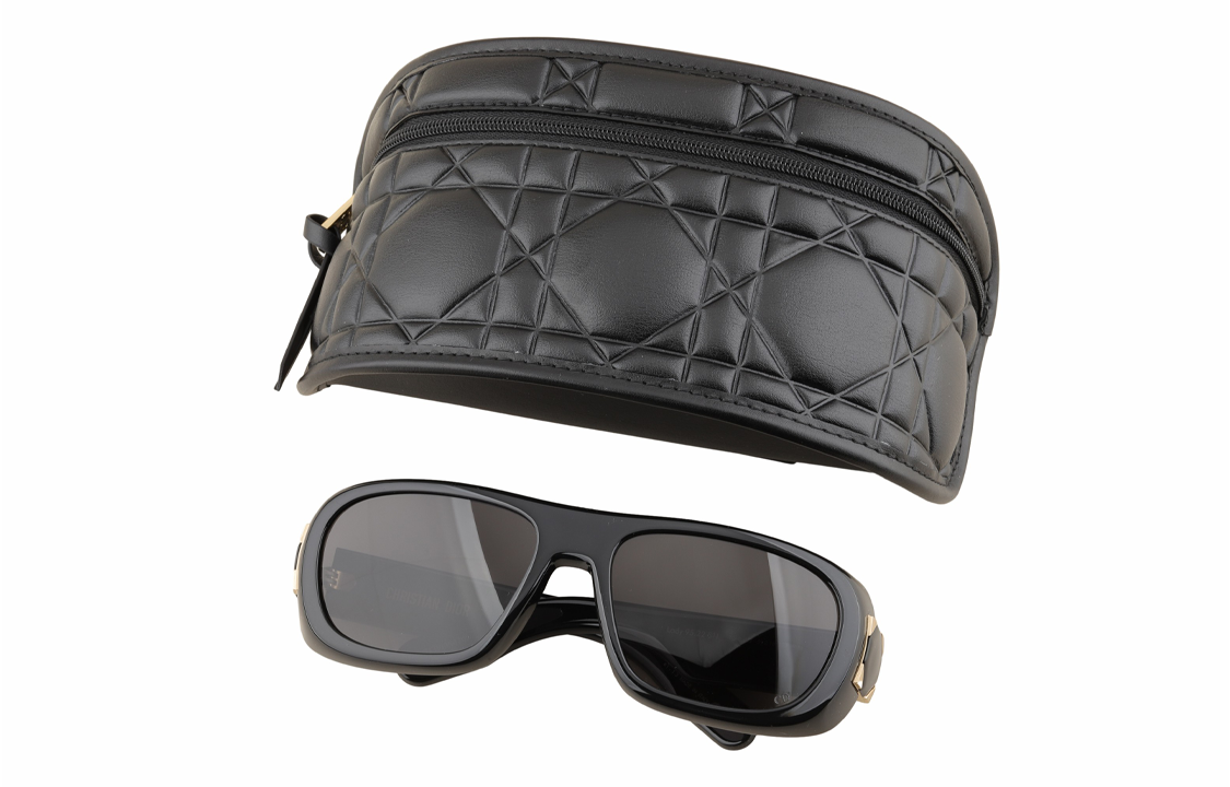 DIOR Classic Logo Square Sunglasses Black Unisex Couple Style Acetate Frame LADY 9522 S1I-10A0-59 圖 5