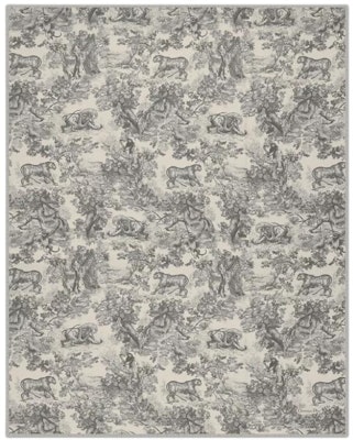 DIOR Classic Pattern Fringe Goat Wool Shawl - Ivory Color. 34JOU300I002_C810 Order DIOR Classic Pattern Fringe Goat Wool Shawl - Ivory Color. 34JOU300I002_C810