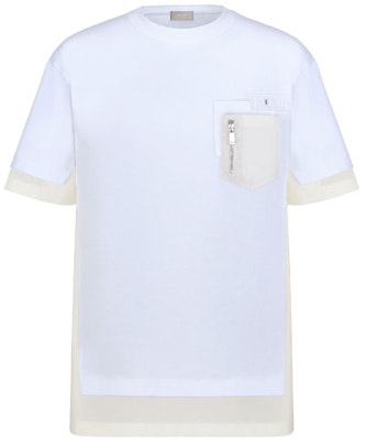 Dior Colorblock Crewneck Loose-Fit T-Shirt White 213J669A0554-C080 Order Dior Colorblock Crewneck Loose-Fit T-Shirt White 213J669A0554-C080