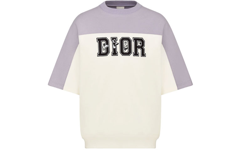 Order DIOR Colorblock Oversized Short-Sleeve T-Shirt - New Season Collection. 193J648A0687-C880