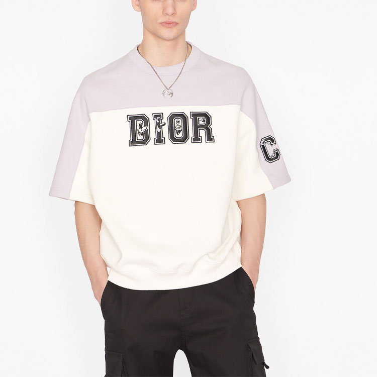 Purchase DIOR Colorblock Oversized Short-Sleeve T-Shirt - New Season Collection. 193J648A0687-C880