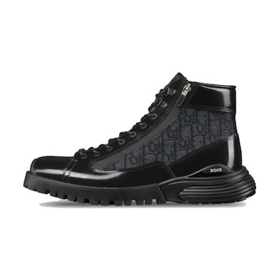Dior Combat Ankle Boot 'Dior Oblique - Black'