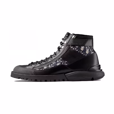 Dior Combat Boot 'Dior Oblique - Black'