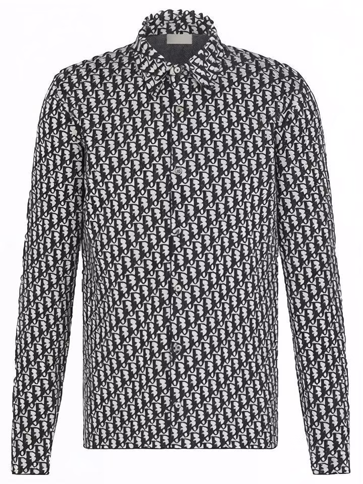 dior-cotton-logo-print-long-sleeve-shirt-mens-beige-navy-blue-023-m550-at-099-c185
