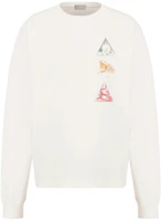 Dior Crewneck Letter Print Slim Fit Long Sleeve Sweatshirt Beige 393J694A0531-089W Dior Crewneck Letter Print Slim Fit Long Sleeve Sweatshirt Beige 393J694A0531-089W