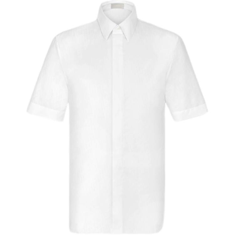 DIOR D-Dior SS25 Printed Cotton Short Sleeve Shirt White 013C503A4743-C080