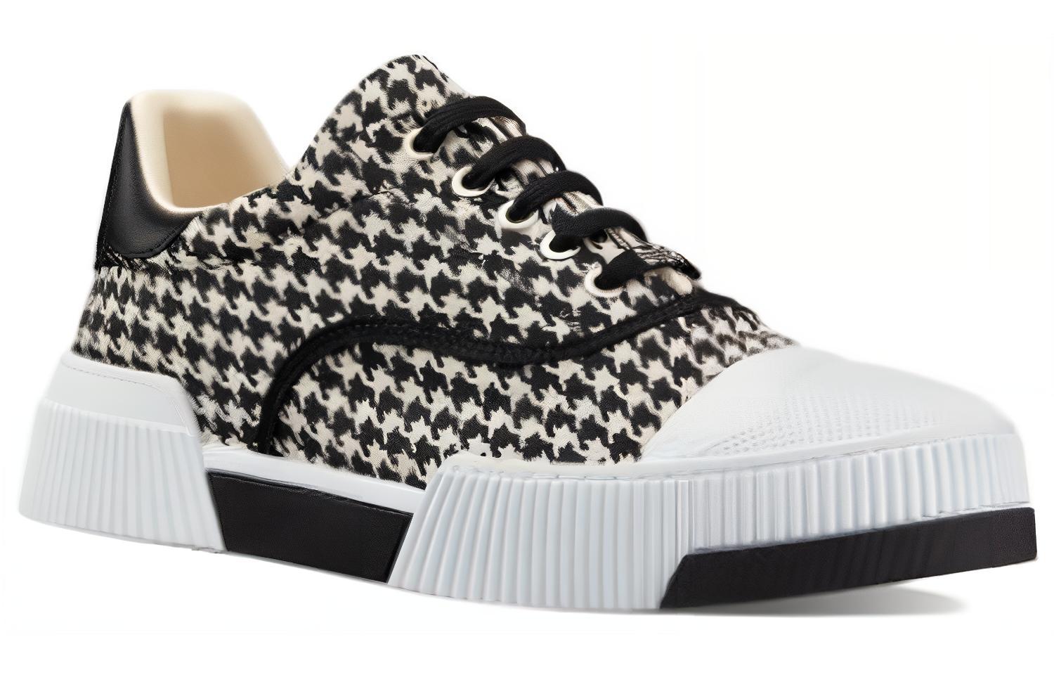 Lookbook Dior D-Smash Sneaker 'Houndstooth' Sepatu Pria/Wanita Terbaru KCK267NPU-S11X