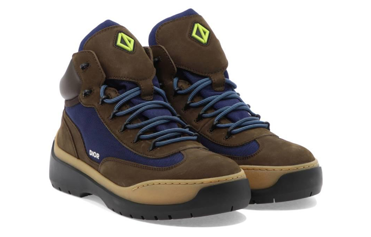 Lookbook Dior Dean 踝靴『棕色海軍藍』3BO284ZPF-H765