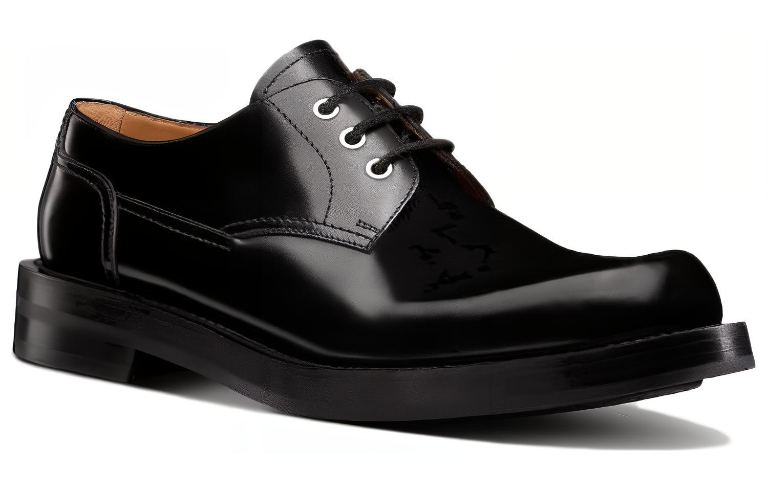 Shop DIOR 迪奧 Carlo 德比鞋 黑色