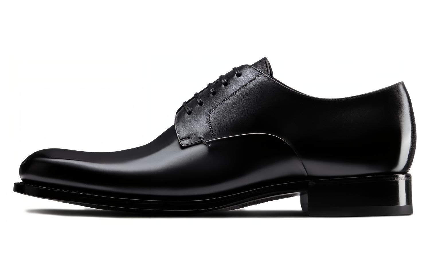 Dior Derby Casual Shoe 'Polished Black Calfskin' 3DE312VJH_H900