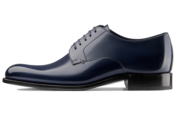 Dior Derby Shoe 'Navy Blue Suede' 3DE287YON_H500