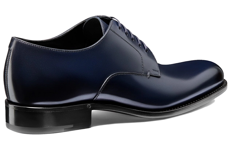 Lookbook Kasut Dior Derby 'Navy Blue Suede' 3DE287YON_H500