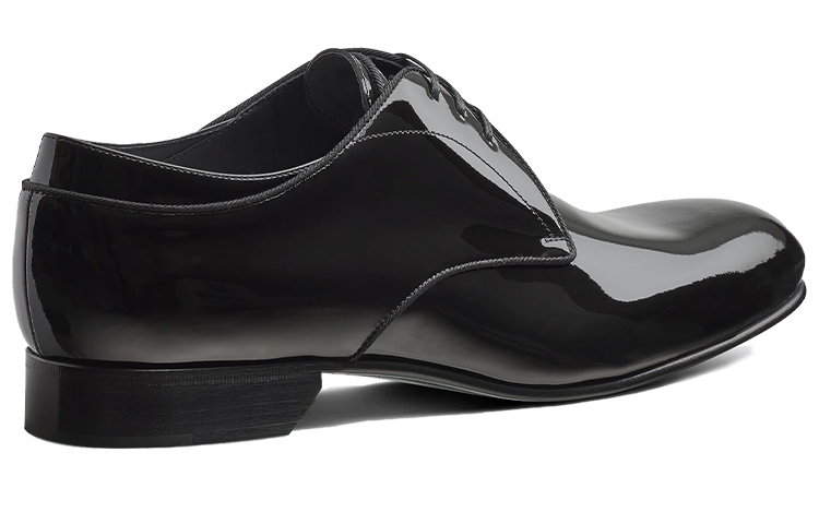 Shop Diorダービーシューズ パテント黒 3DE248VRI_H900